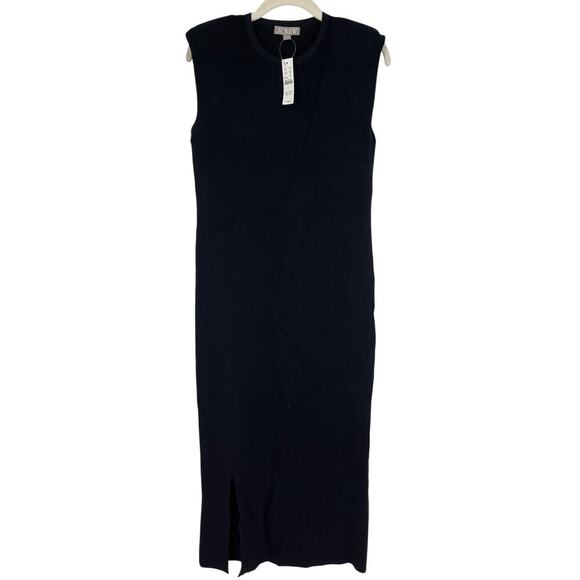 J.Crew Sleeveless Sweater Dress in Stretch Viscose Blend Black Size Medium NEW - Picture 4 of 7